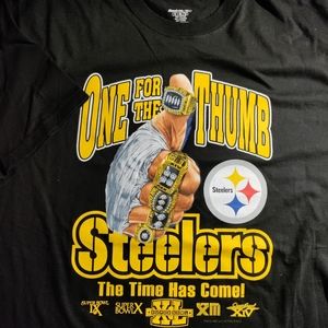 Vintage Pittsburgh Steelers five-time super bowl champion t-shirt